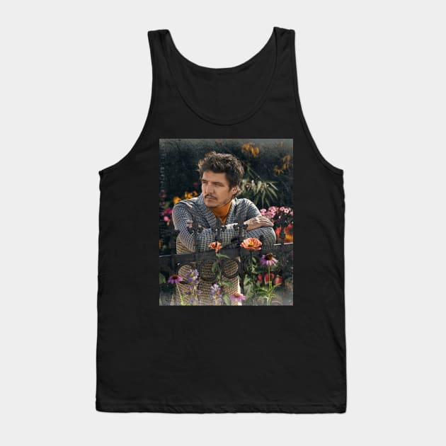 Pedro Pascal on The Fence Tank Top by ZelleDa